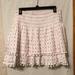 Lilly Pulitzer Skirts | Lily Pulitzer Tiered Mini Skirt Sz L Nwt | Color: Pink/White | Size: L