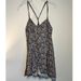 Free People Tops | Free People Gray & Purple Bustier Babydoll Airy Tank Top Size Large | Color: Gray/Purple | Size: L