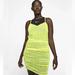 Nike Dresses | Nike Women’s Indio Ruched Mesh Neon Tank Dress - Lemon Venom/Black - Large | Color: Black | Size: L