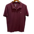 American Eagle Outfitters Shirts | American Eagle Men’s Flex Classic Fit Polo Shirt Sz L Maroon | Color: Red | Size: L