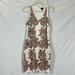 J. Crew Dresses | J. Crew Sequins Dress Size 0. Cream Fabric Rose Color Sequins Linen Cotton Blend | Color: Cream/Pink | Size: 0