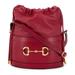 Gucci Bags | Gucci 1955 Horsebit Drawstring Red Leather Bucket Shoulder Bag | Color: Red | Size: Os