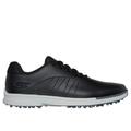 Skechers Men's GO GOLF Tempo GF Shoes | Size 10.5 Extra Wide | Black/Gray | Synthetic/Textile