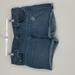 Levi's Shorts | Levi's Women's Mid Length Short Size 34 Rolled Cuff Medium Wash | Color: Blue/White | Size: 34