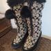 Coach Shoes | Coach - Authentic Signature Rabbit Fur Vintage Boots | Color: Black/Gray | Size: 5.5