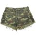 American Eagle Outfitters Shorts | American Eagle Camo Vintage High Rise Festival Shorts Size 4 Button Fly Cut Off | Color: Brown/Green | Size: 4