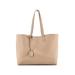 Saint Laurent Leather Tote Bag: Tan Bags