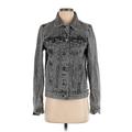 Forever 21 Denim Jacket: Short Gray Solid Jackets & Outerwear - Women's Size Small