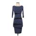 Bailey 44 Casual Dress - Bodycon: Blue Stripes Dresses - Women's Size X-Small