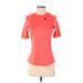 Under Armour Active T-Shirt: Red Activewear - Women's Size Small