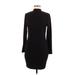 Shein Casual Dress - Bodycon: Black Solid Dresses - Women's Size 8