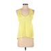 Zyia Active Active Tank Top: Yellow Activewear - Women's Size Small