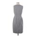 J.Crew Mercantile Casual Dress - Sheath High Neck Sleeveless: Gray Print Dresses - Women's Size 2