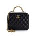 Chanel Leather Shoulder Bag: Black Bags