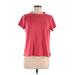 Under Armour Active T-Shirt: Red Solid Activewear - Women's Size Medium