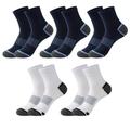 CBLdF Socks Men'S Socks Run Sports Socks 5 Pairs Male Cotton Socks Winter Black Socks -3 Blue 2 White-Eu38-45