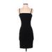 Betsey Johnson Casual Dress - Sheath Square Sleeveless: Black Print Dresses - Women's Size 4