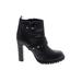 Tory Burch Ankle Boots: Black Solid Shoes - Women's Size 10 1/2 - Round Toe