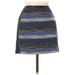 H&M Formal Mini Skirt Mini: Blue Stripes Bottoms - Women's Size 8