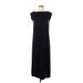 Gap Casual Dress - Midi Crew Neck Short sleeves: Black Print Dresses - Women's Size X-Small