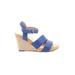 Aerosoles Wedges: Blue Print Shoes - Women's Size 8 - Open Toe