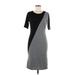Lularoe Casual Dress - Sheath: Gray Color Block Dresses - Women's Size Medium