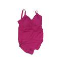 Swimsuits for all One Piece Swimsuit: Pink Print Swimwear - Women's Size 20