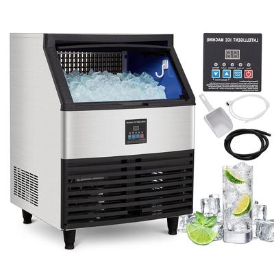 Commercial Ice Maker Machine 440lbs/24H with 88lbs Ice Storage