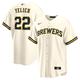 Milwaukee Brewers Nike Offizielle Replica Heim Trikot - Herren mit Aufdruck Yelich 22