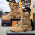 Bottes de neige militaires pour hommes bottes de saut dans le désert pour hommes chaussures de