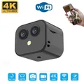 Mini caméra de surveillance IP WiFi sans fil micro caméra pour touristes vision nocturne HD 4K