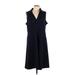 Tommy Hilfiger Casual Dress - A-Line: Blue Solid Dresses - Women's Size 16