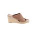 Vince. Wedges: Tan Solid Shoes - Women's Size 8 - Open Toe