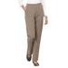 Blair Women's Everyday Knit Straight-Leg Pants - Brown - PXL - Petite
