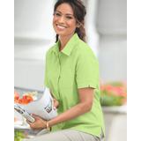 Blair Women's Foxcroft Non-iron Classic Fit Camp Shirt - Green - 6P - Petite