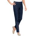 Blair Women's SlimSation® Tapered-Length Pants - Denim - 16W - Womens