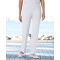 Blair Women's SlimSation® Straight-Leg Pants - White - 10 - Misses