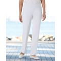 Blair Women's SlimSation® Straight-Leg Pants - White - 8 - Misses