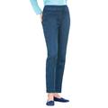 Blair Women's SlimSation® Ankle Pants - Denim - 12P - Petite