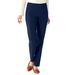 Blair Women's SlimSation® Tapered-Length Pants - Blue - 12PS - Petite Short