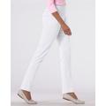 Blair Women's Classic Knit Denim Slim Jeans - White - 1X - Womens