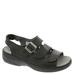 Propet Breezy Walker - Womens 8 Black Sandal X