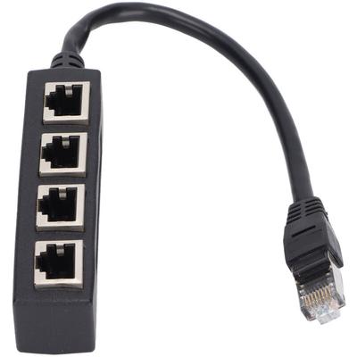 Dioche Splitter Ethernet Cable Ethernet Kabel Splitter Port 4 RJ45 Splitter Adapter 1 Bis 4 Port Image