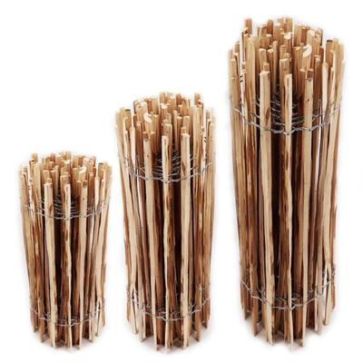10m Staketenzaun 100cm hoch Lattenabstand 4-6cm Gartenzaun Kastanienzaun aus Haselnuss Holzzaun Image