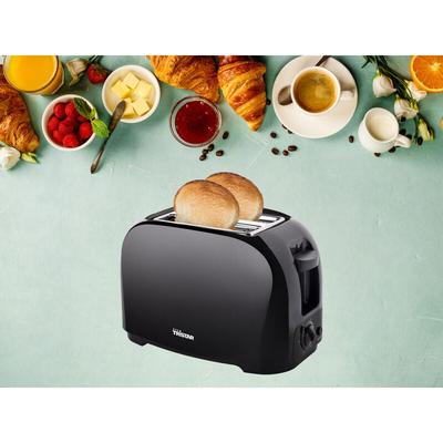 Toaster 2 Schlitze 6 Stufen, Automatische Abschaltung & Auto-Pop-up, 800 Watt