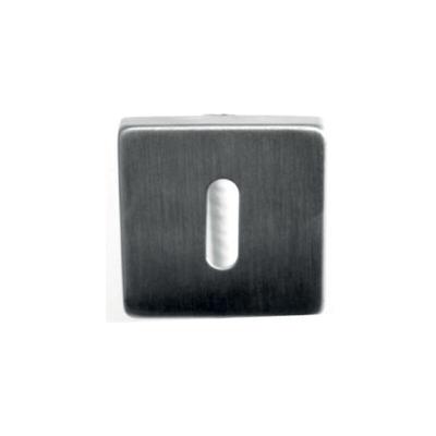 Paar quadratische Rosetten Edelstahl 304 53 x 53 mm - Schlüssel l - 652 Image