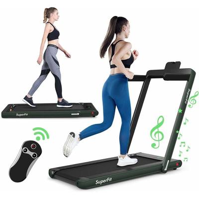 2 in 1 Walking Pad & Laufband App-kontrolliert Bluetooth led Display 1-12km/h bis 120kg belastbar
