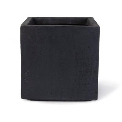 Blumenkübel aus Fiberglas Pflanztopf 53x53x51 cm Anthrazit Quadrat - Köhko Image