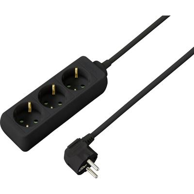 SY-4890978 Steckdosenleiste 3fach Schwarz Schutzkontakt 1 St. - Sygonix Image