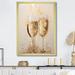 Design Art Golden Champagne In Glass III - Wine & Champagne Canvas Wall Art Plastic | 44 H x 34 W x 1.5 D in | Wayfair FDP108210-34-44-GD